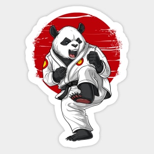 Panda Bear Karate Sticker